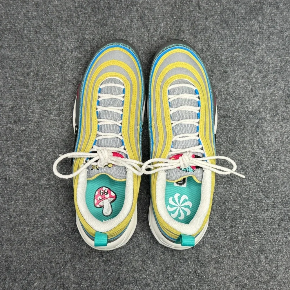 Nike Air Max 97 Shoes Men 11 Air Sprung Iron Grey Athletic Retro Running Sneaker